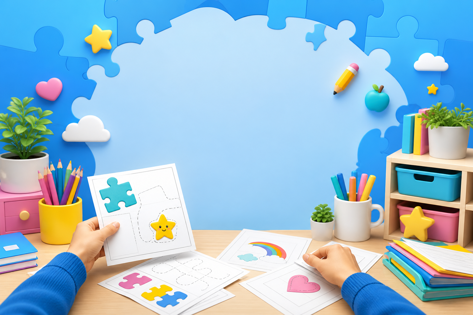 Colorful printable activities for children