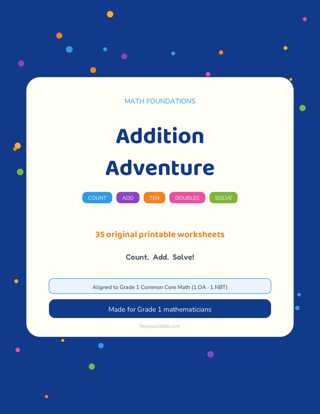 Addition Adventure (Grade 1) – printable educational resource