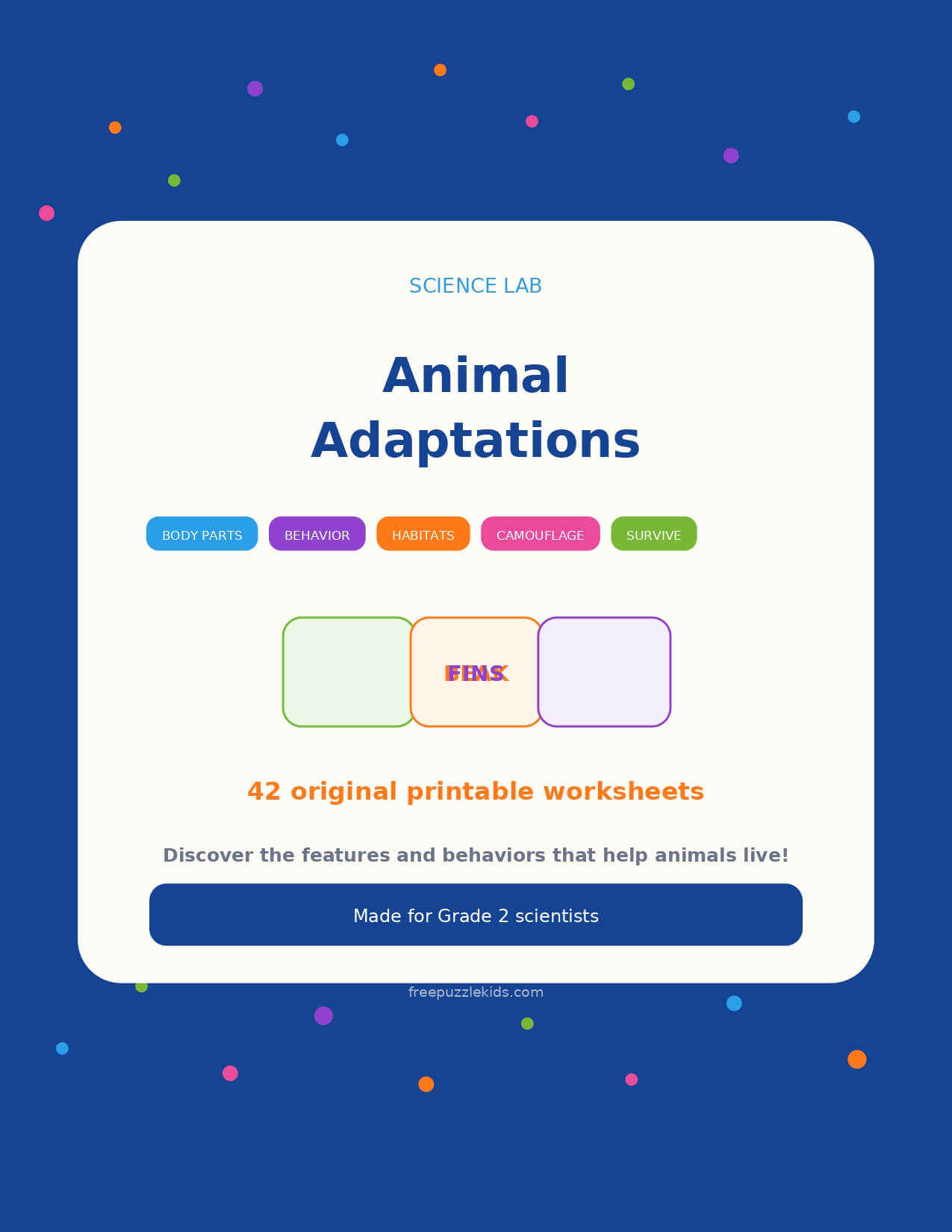 Animal Adaptations – Grade 2 – printable educational resource