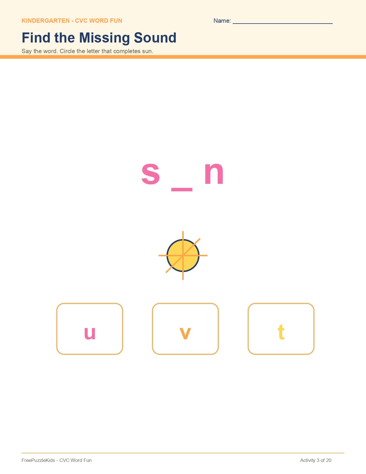 CVC Word Fun – worksheet preview page 4