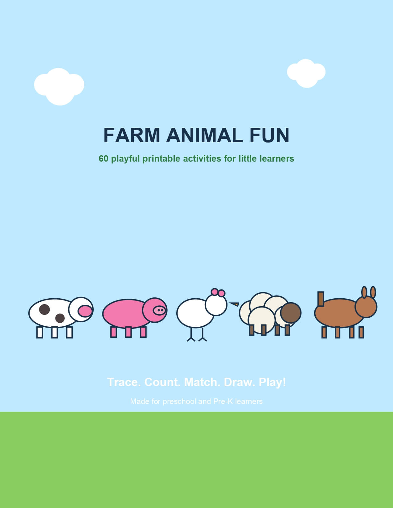 Farm Animal Fun – printable educational resource