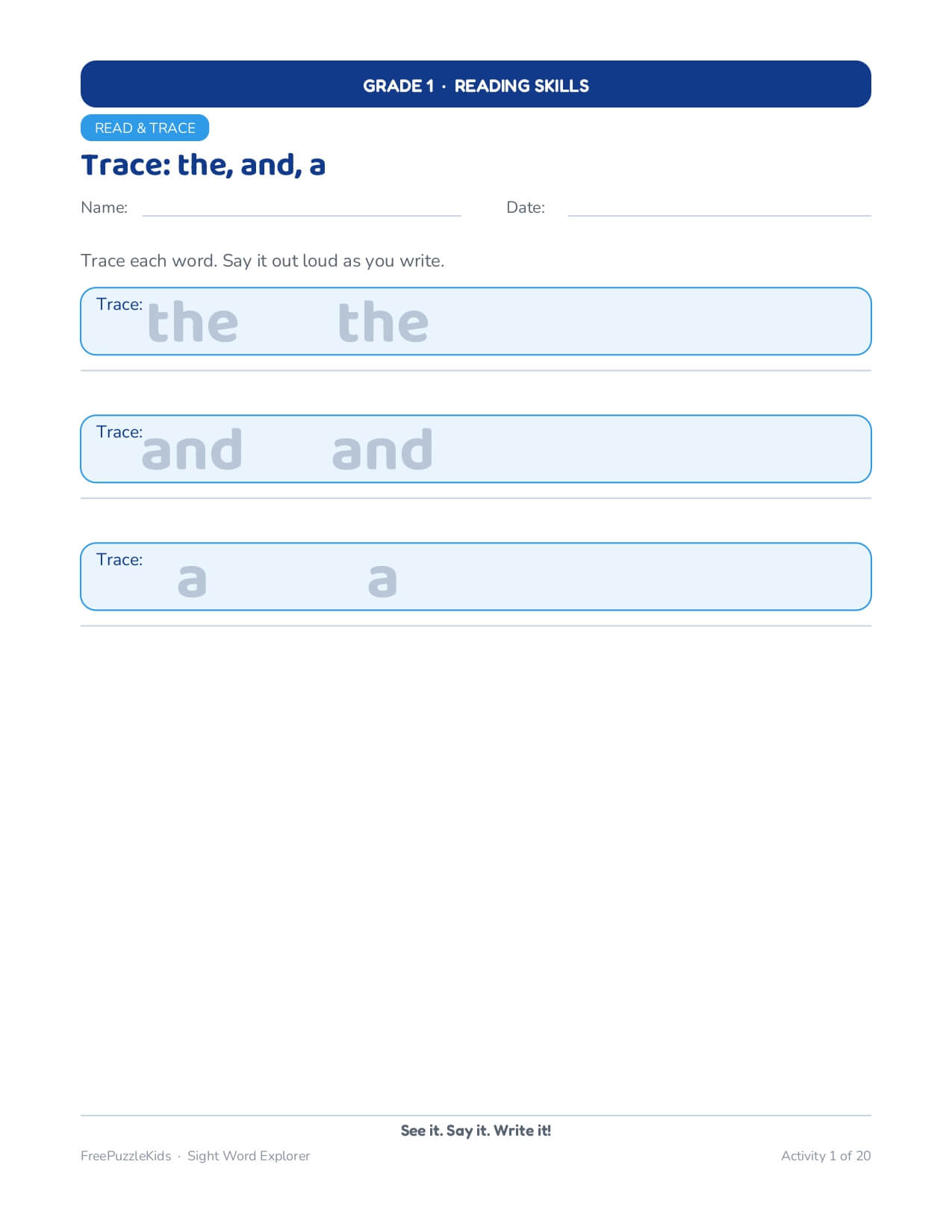 Super Annual Package (B) Grade 1 – worksheet preview page 3