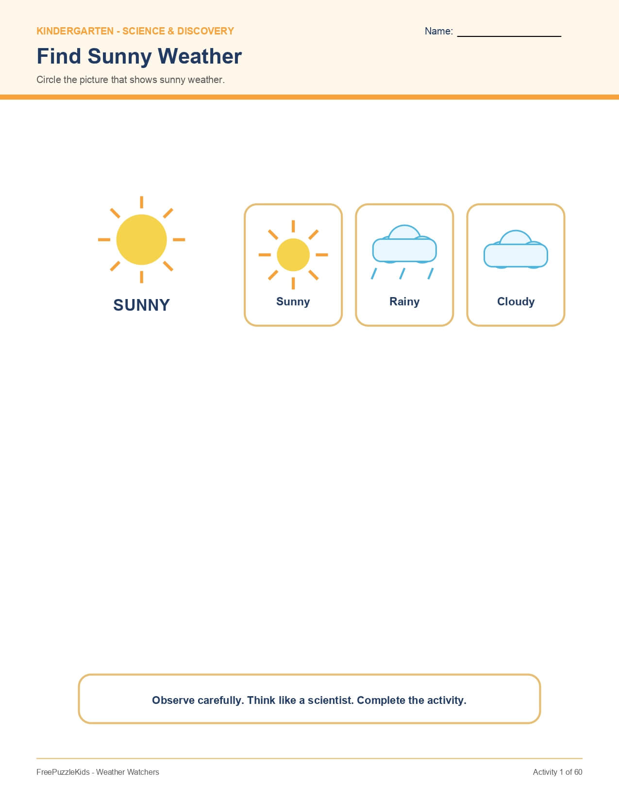Weather Watchers – worksheet preview page 2