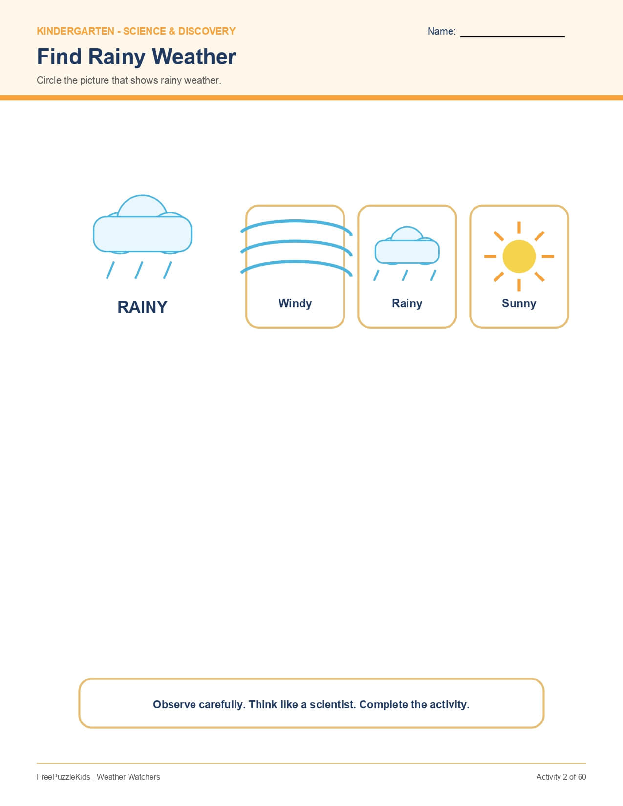 Weather Watchers – worksheet preview page 3