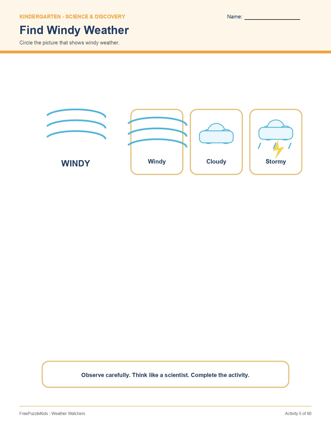 Weather Watchers – worksheet preview page 6