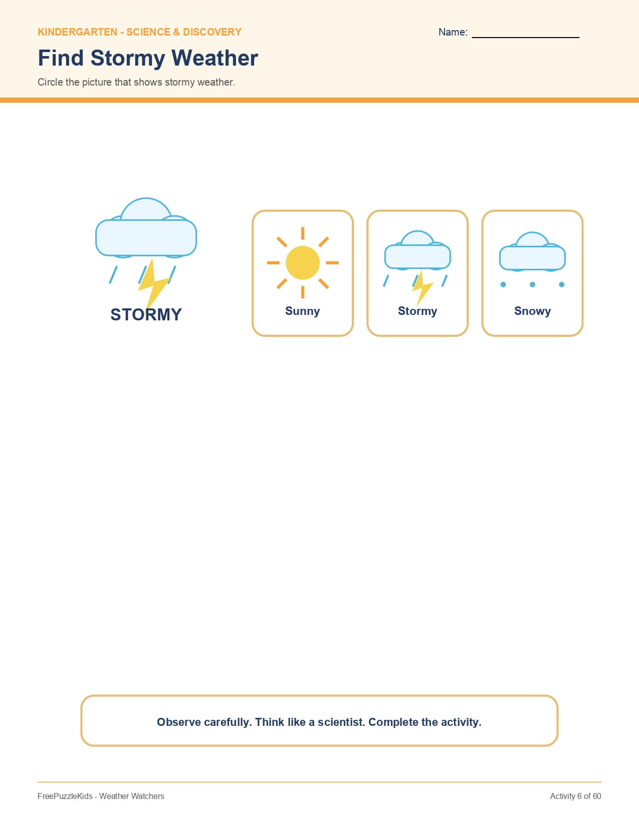 Weather Watchers – worksheet preview page 7